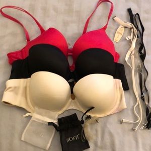 Three women’s Victoria’s Secret bras 36b